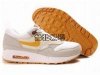 nike鞋袋 2013年反毛款AIR MAX87 新款男跑步鞋米白土黄灰