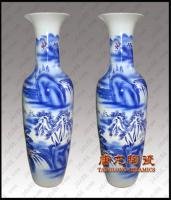 青花手绘陶瓷大花瓶